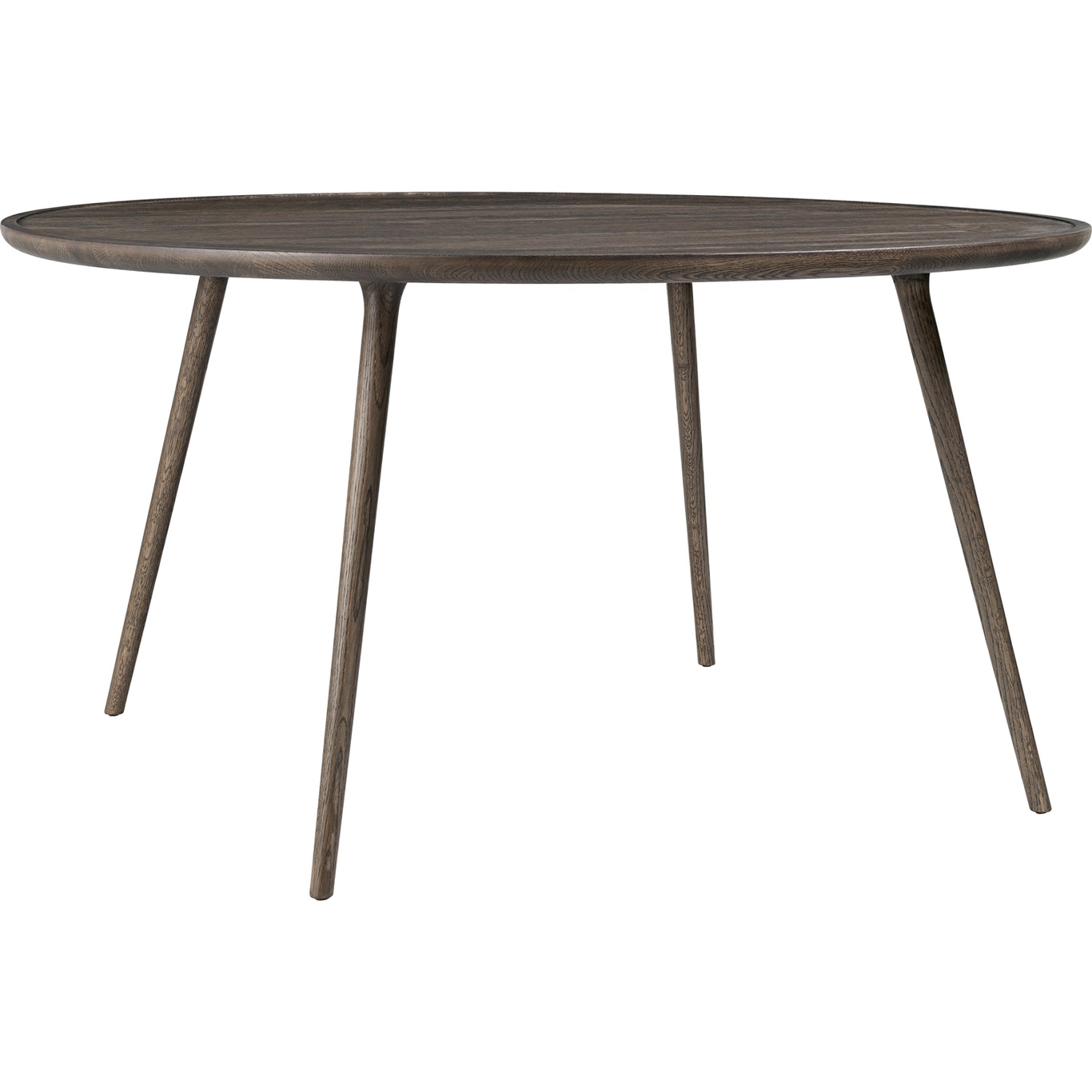 Accent Dining Table Sirka Grey Stained Oak, 140 cm