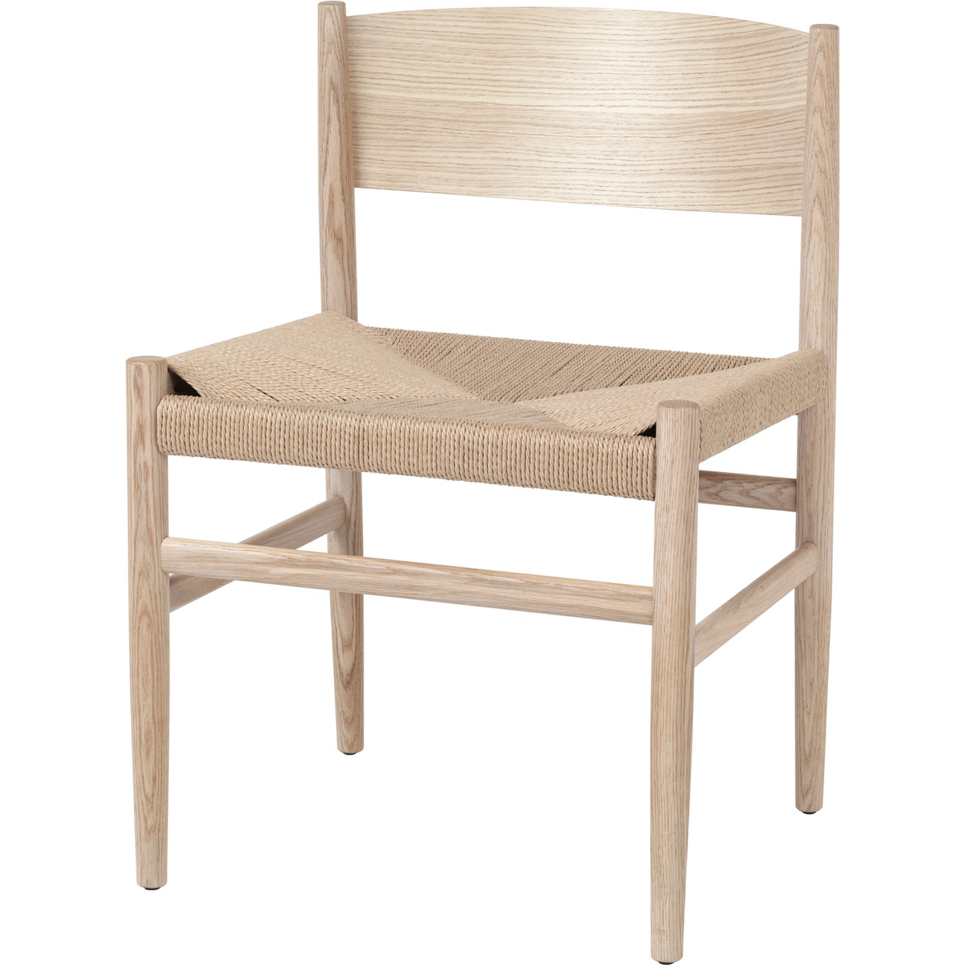 Nestor Chair, Matte Lacquered Oak / Paper String