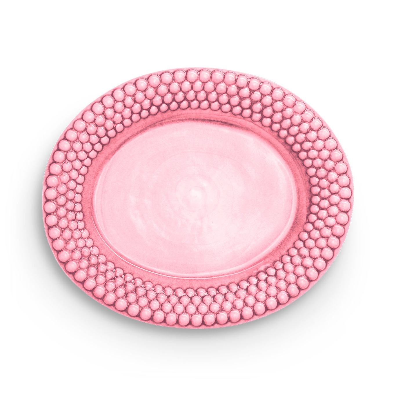 Bubbles Platter Oval 35 cm, Pink