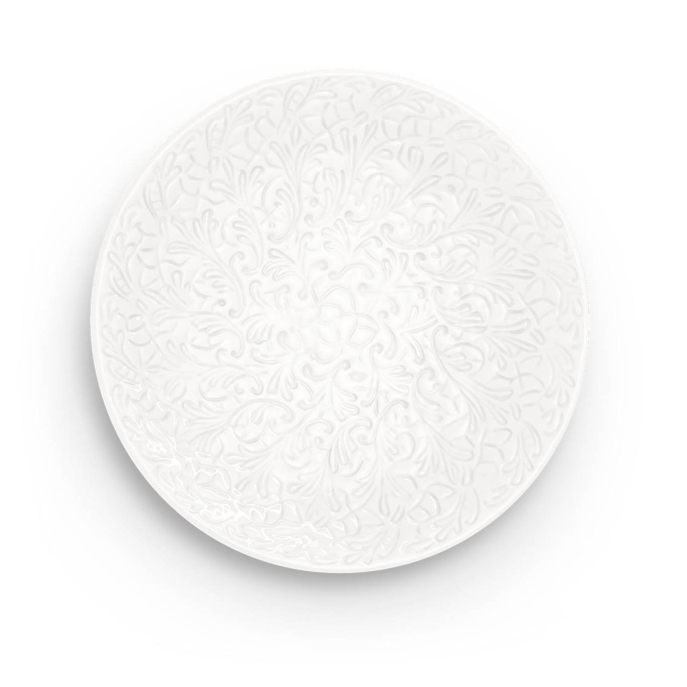 Lace Plate 20 cm, White