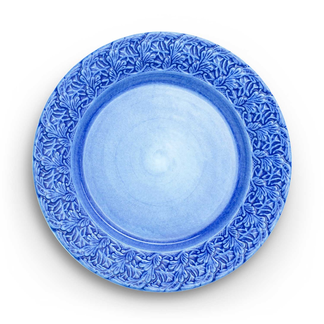Lace Plate 25 cm, Light Blue