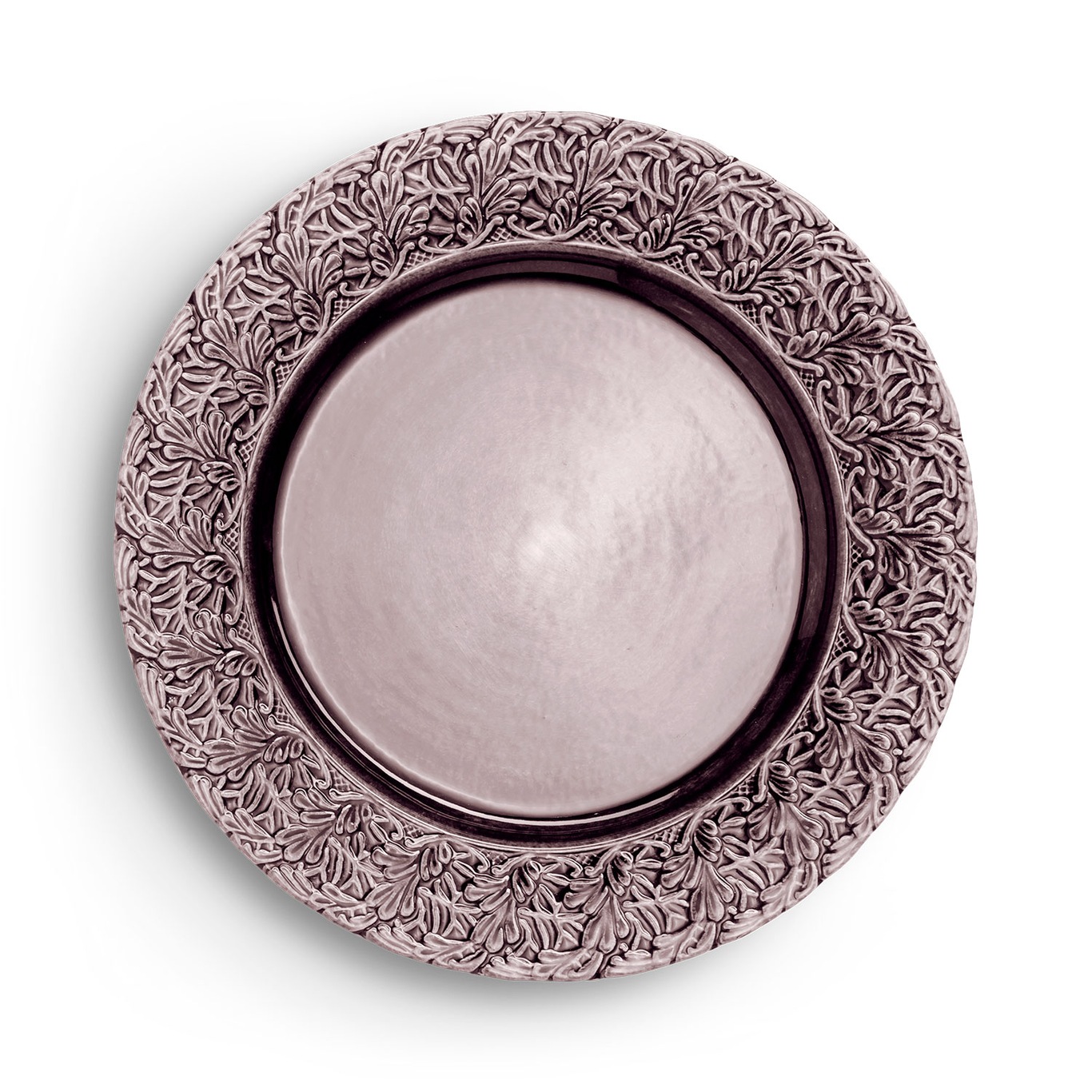 Lace Plate 25 cm, Plum