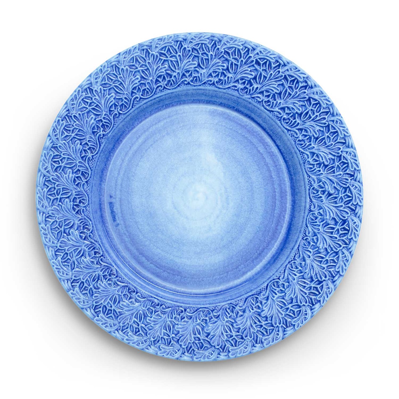 Lace Plate 32 cm, Light Blue
