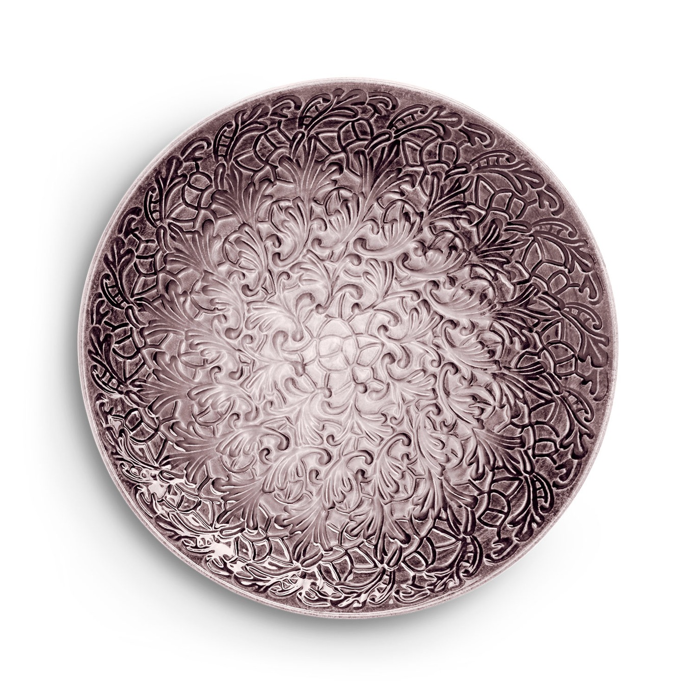 Lace Platter 34 cm, Plum