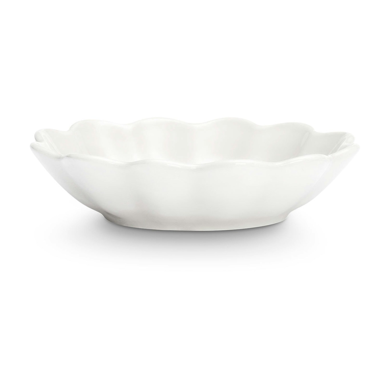 Oyster Bowl 16x18 cm, White