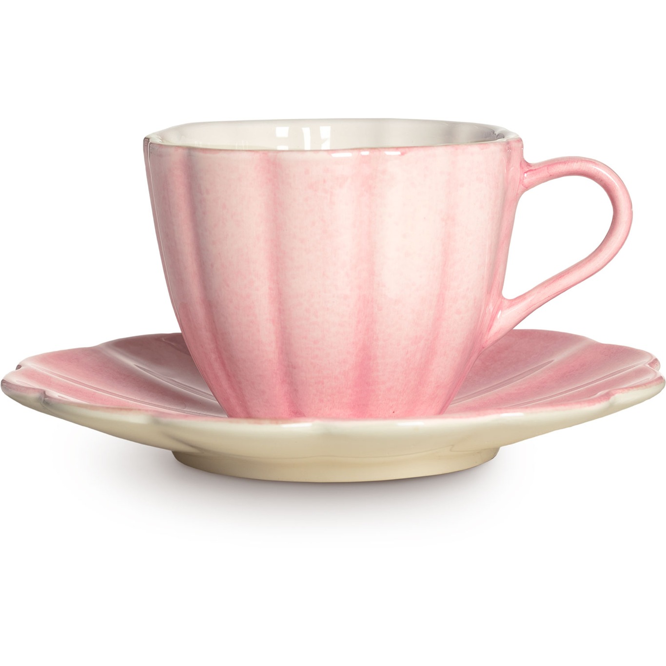 Oyster Cup With Saucer 25 cl, Light Pink
