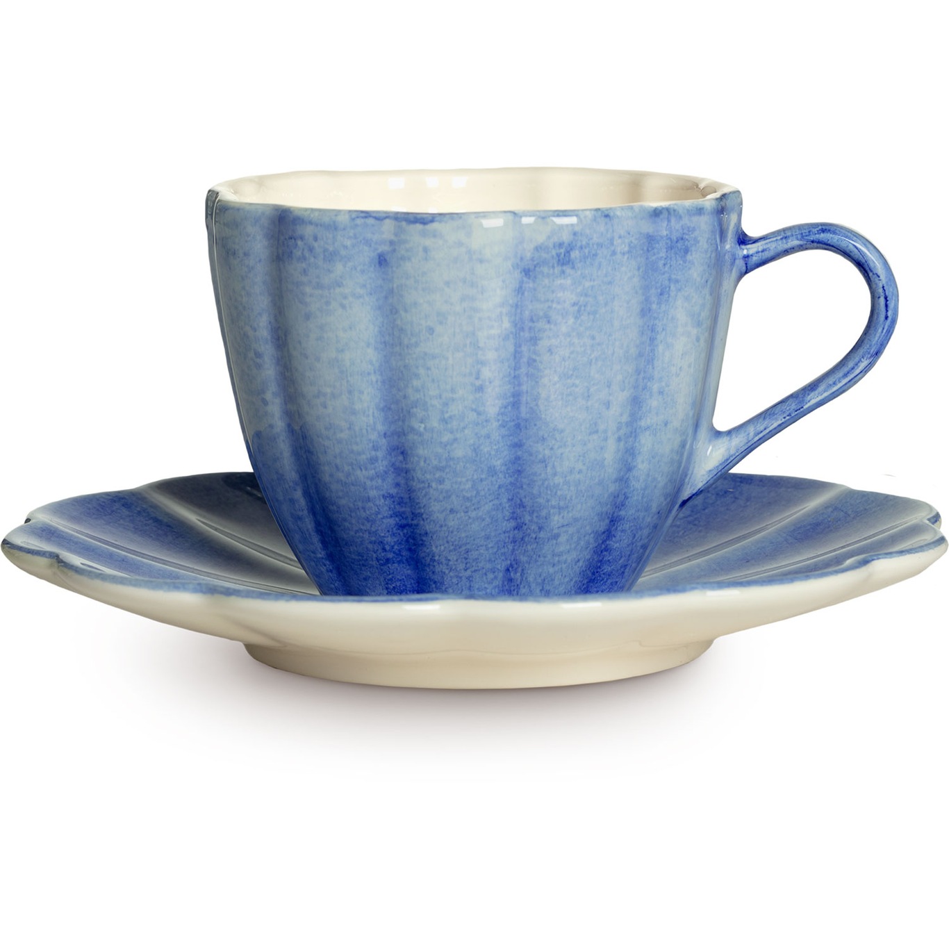 Oyster Cup With Saucer 25 cl, Light Blue