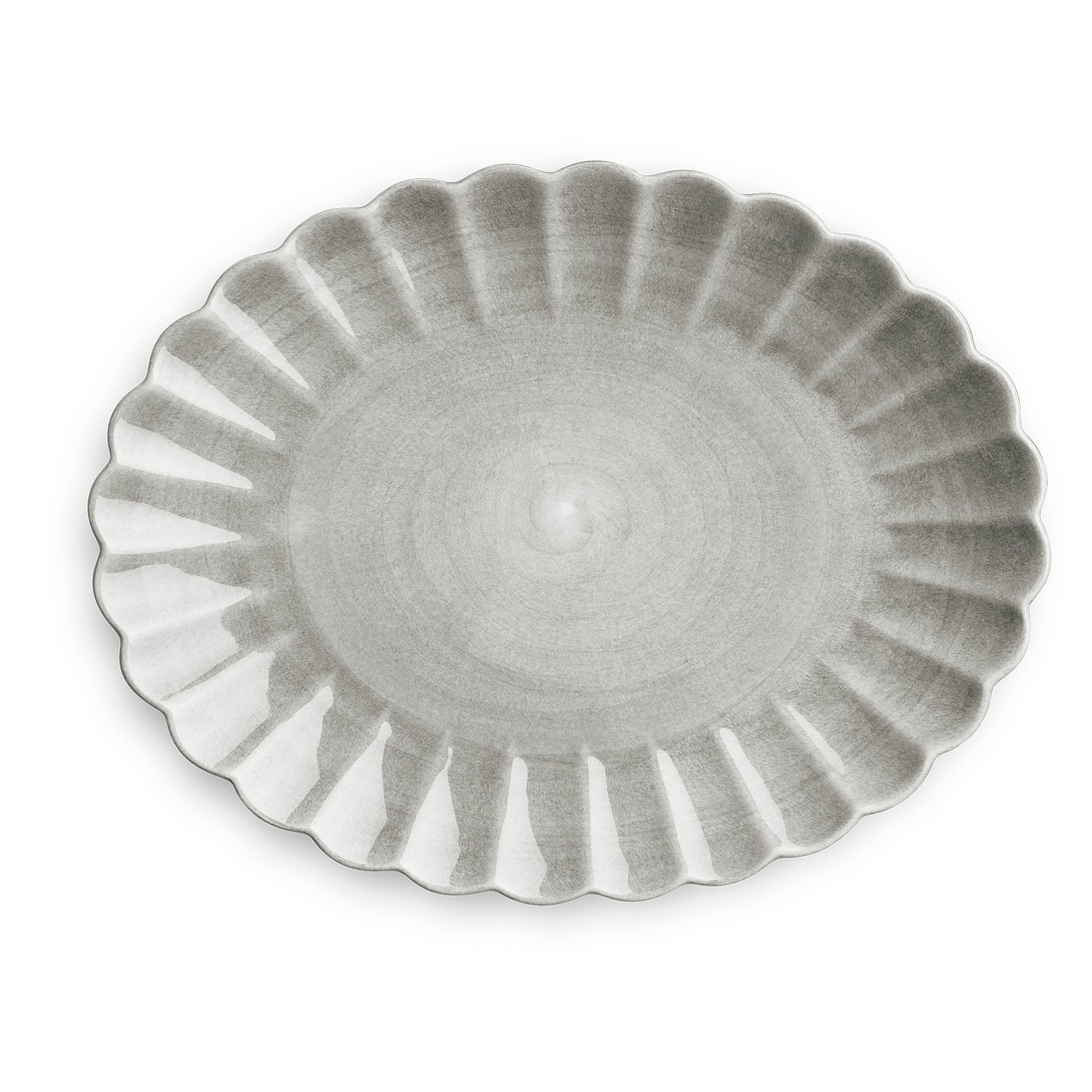 Oyster Dish 35x30 cm, Grey