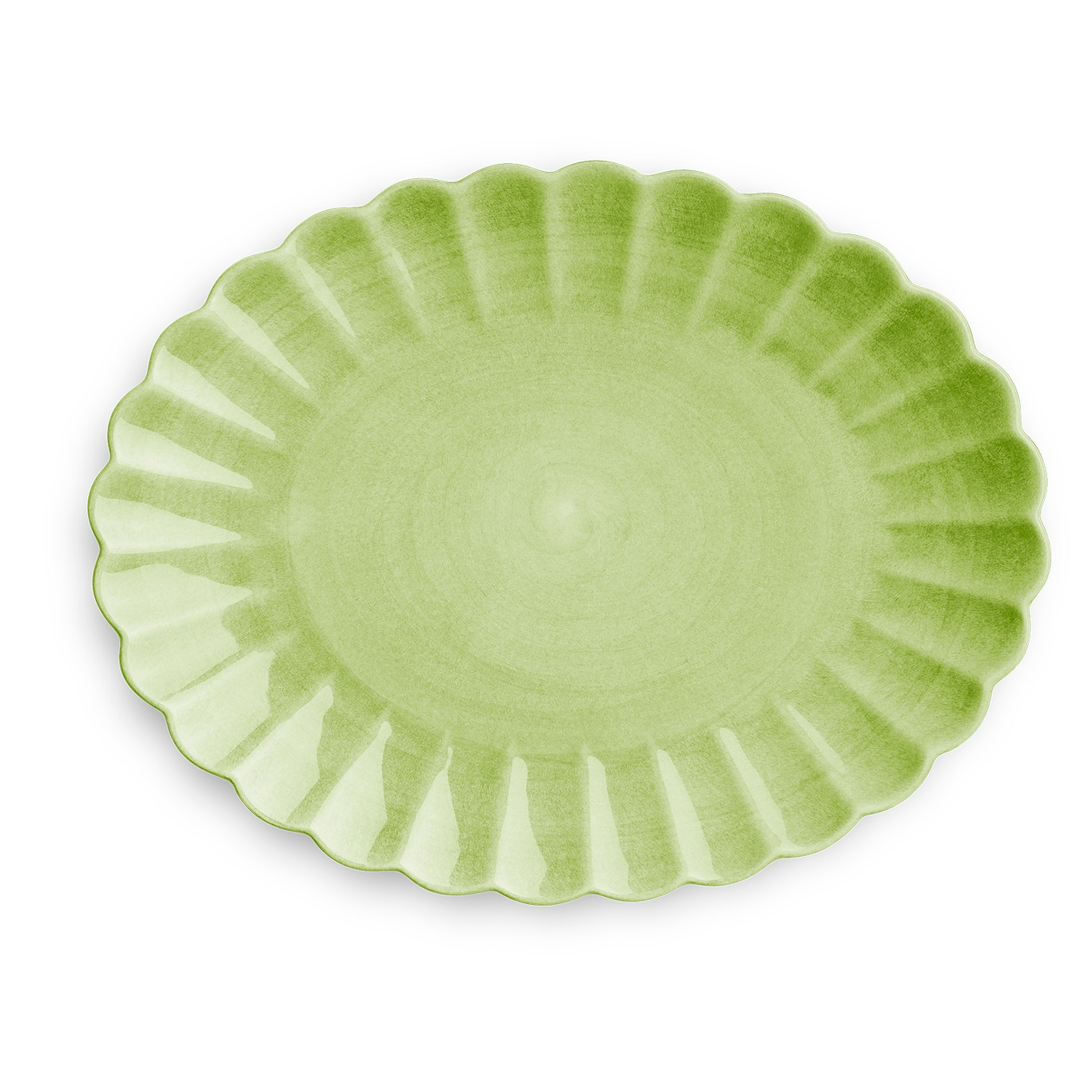 Oyster Dish 35x30 cm, Green