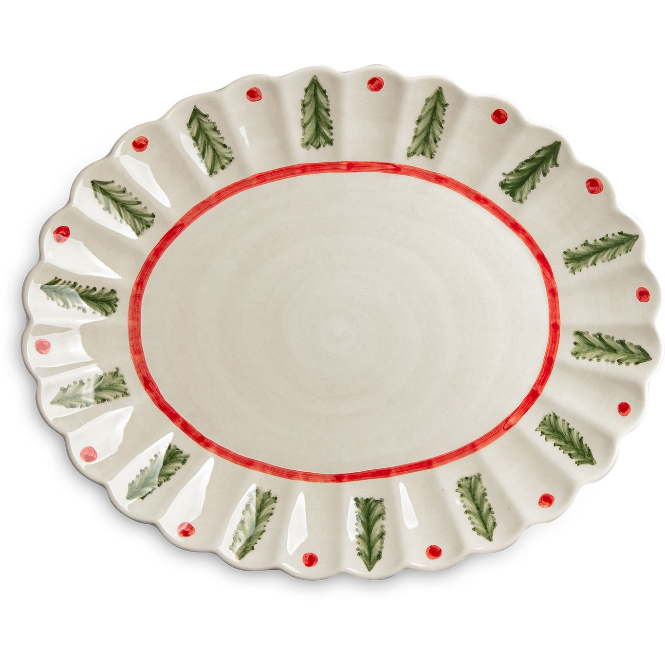 Oyster Dish 35x30 cm, Christmas