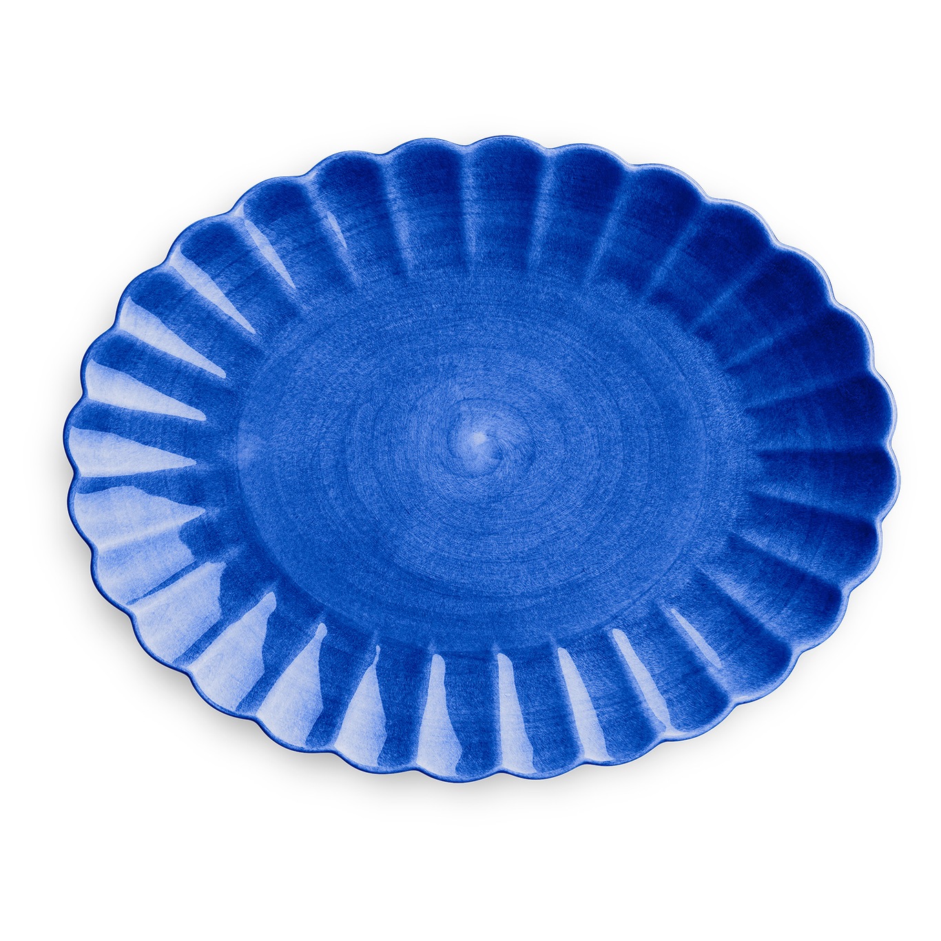 Oyster Dish 35x30 cm, Blue