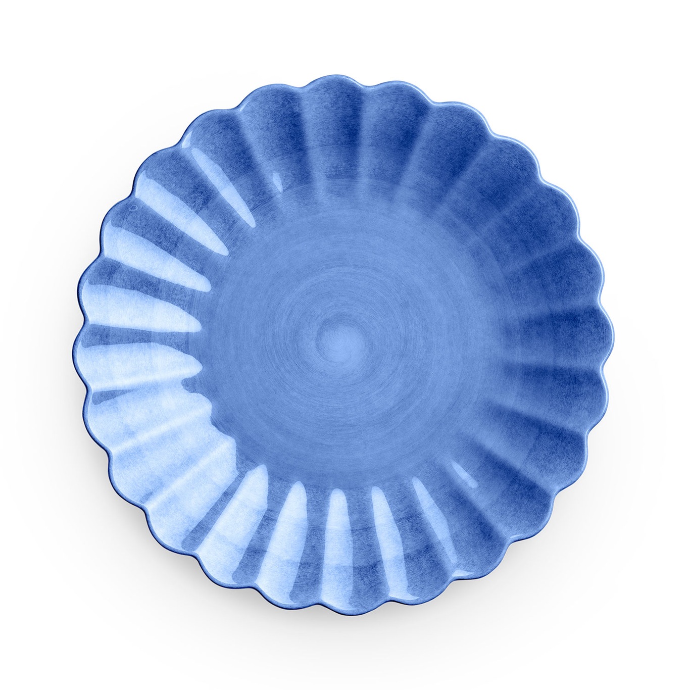 Oyster Plate, Light blue, 20 cm