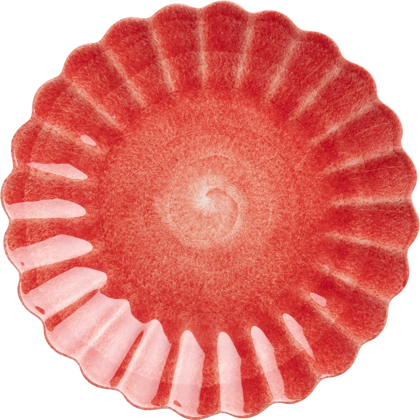 Oyster Plate Limited Edition Red, 28 cm