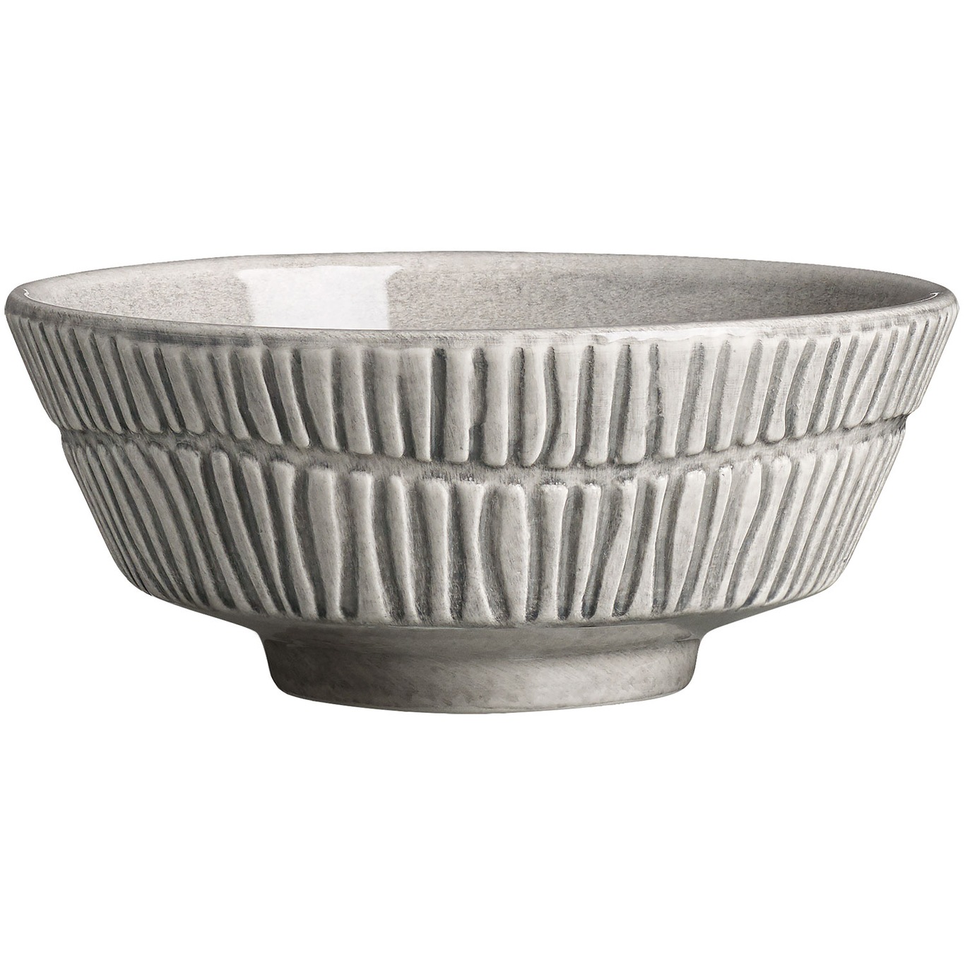 Stripes Bowl 50 cl, Grey 