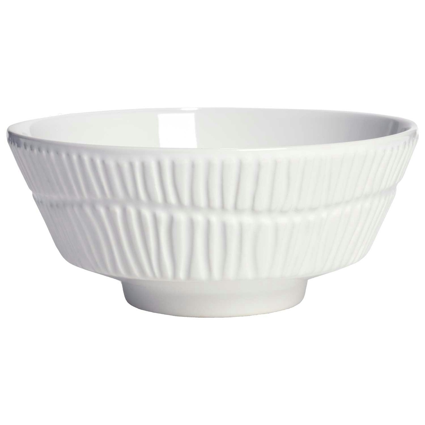 Stripes Bowl 50 cl, White