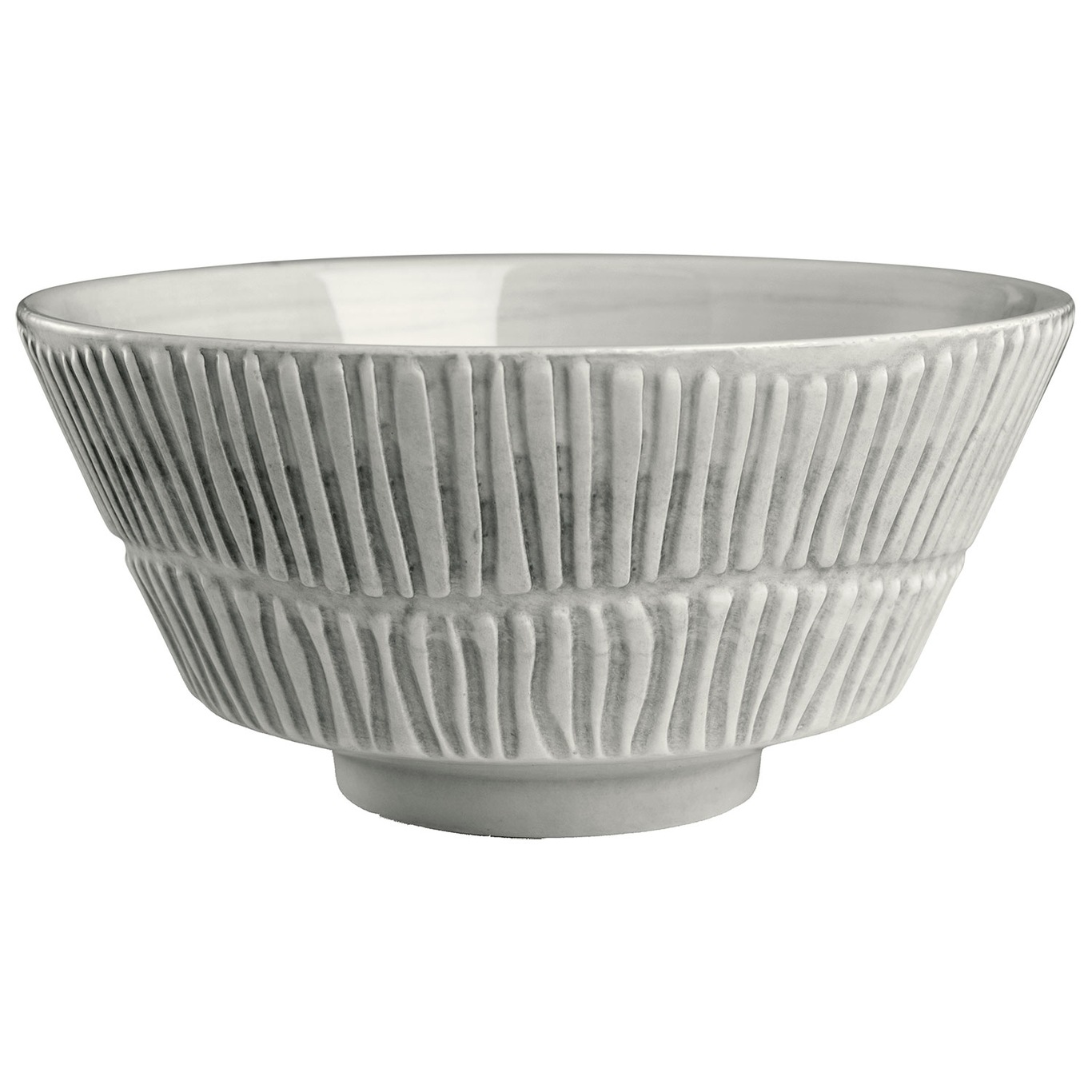Stripes Bowl, Grey 60 cl