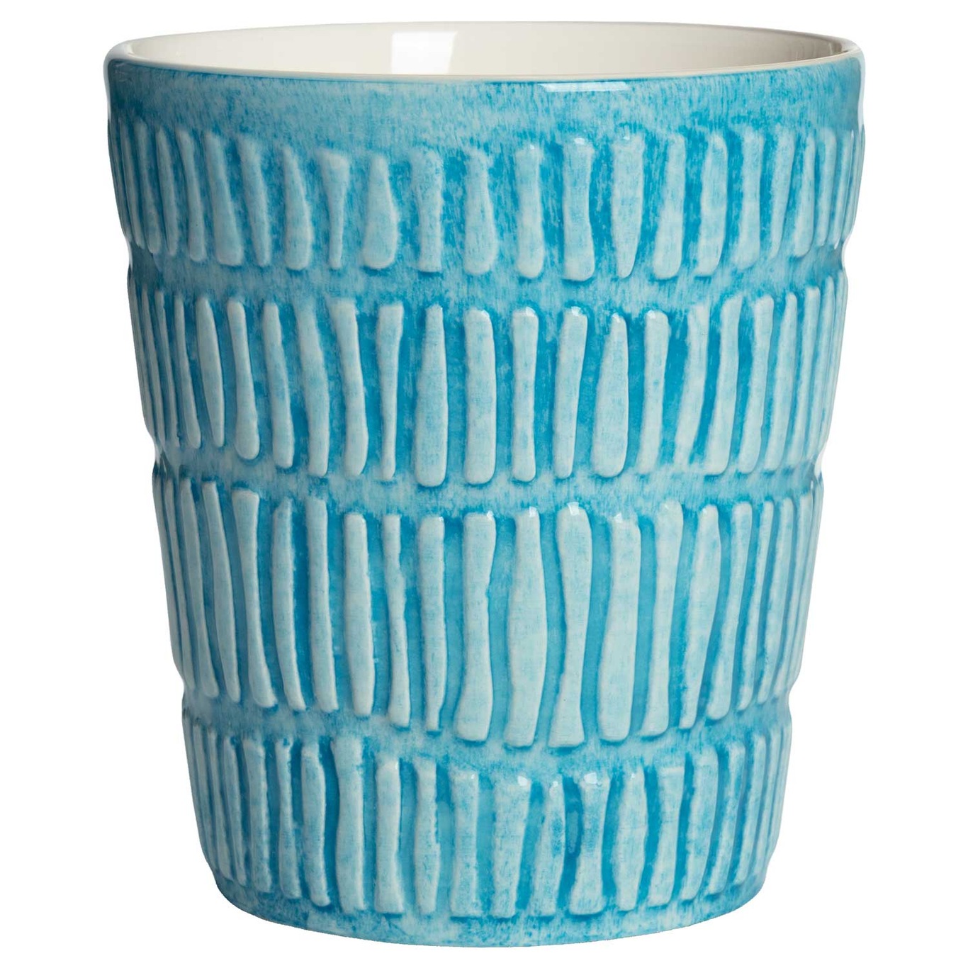 Stripes Mug 30 cl, Turquoise