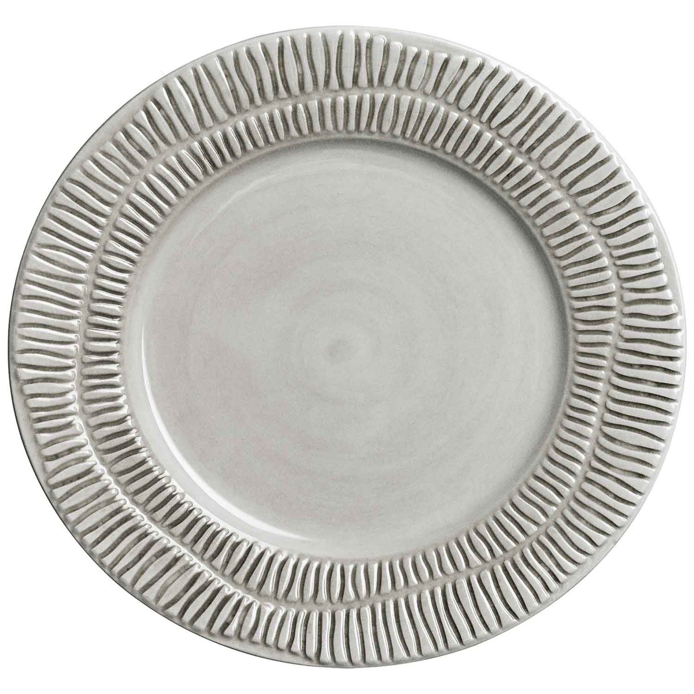 Stripes Plate 21 cm, Grey 