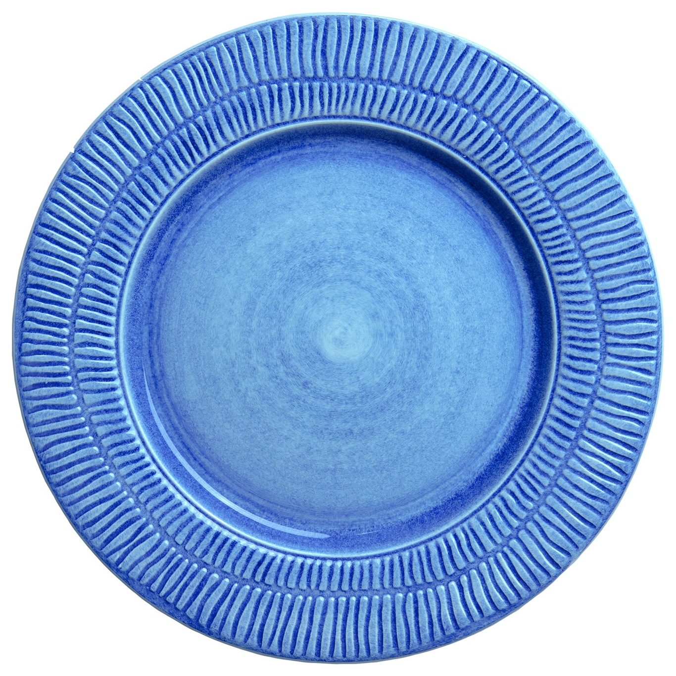 Stripes Plate 28 cm, Light blue 
