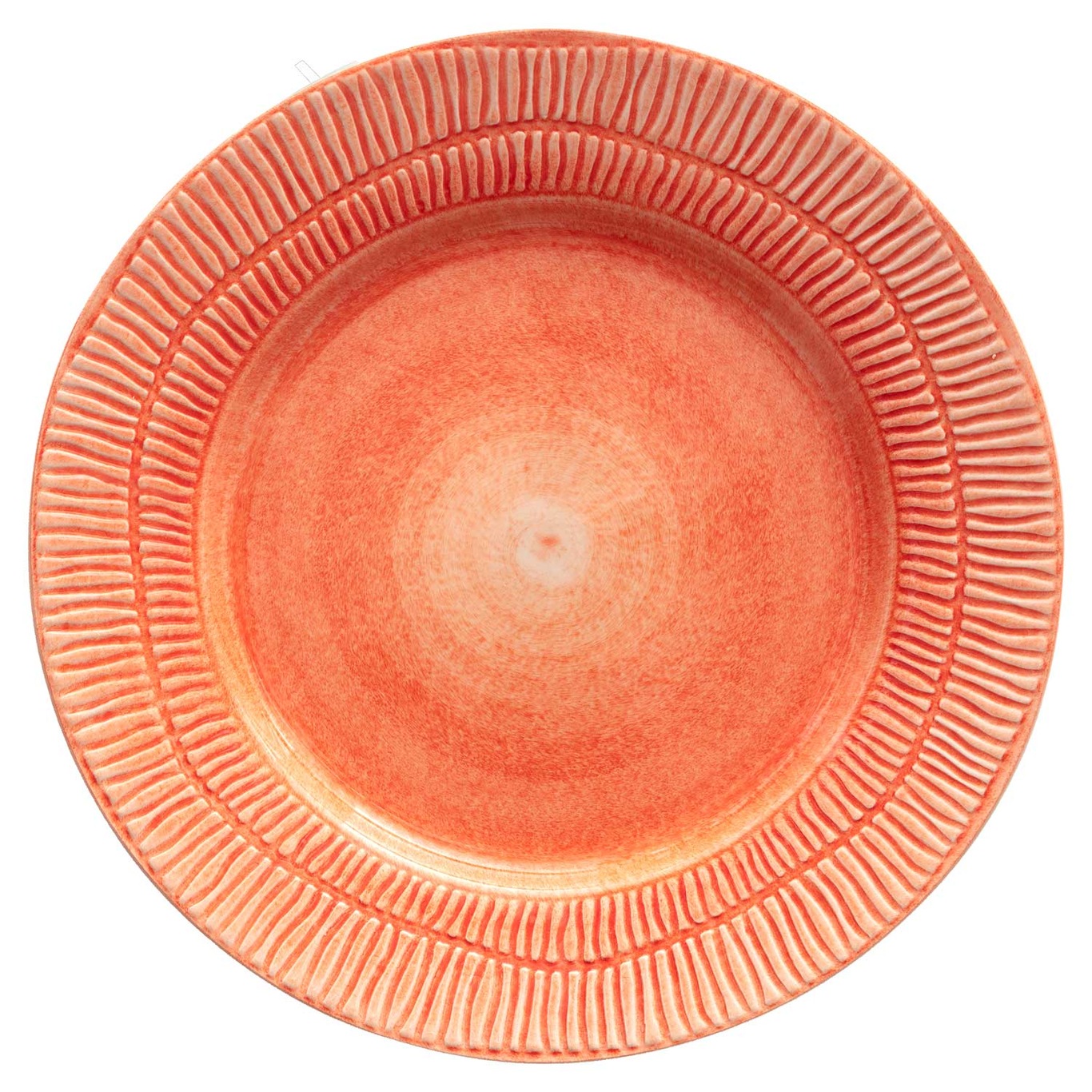 Stripes Plate 28 cm, Orange