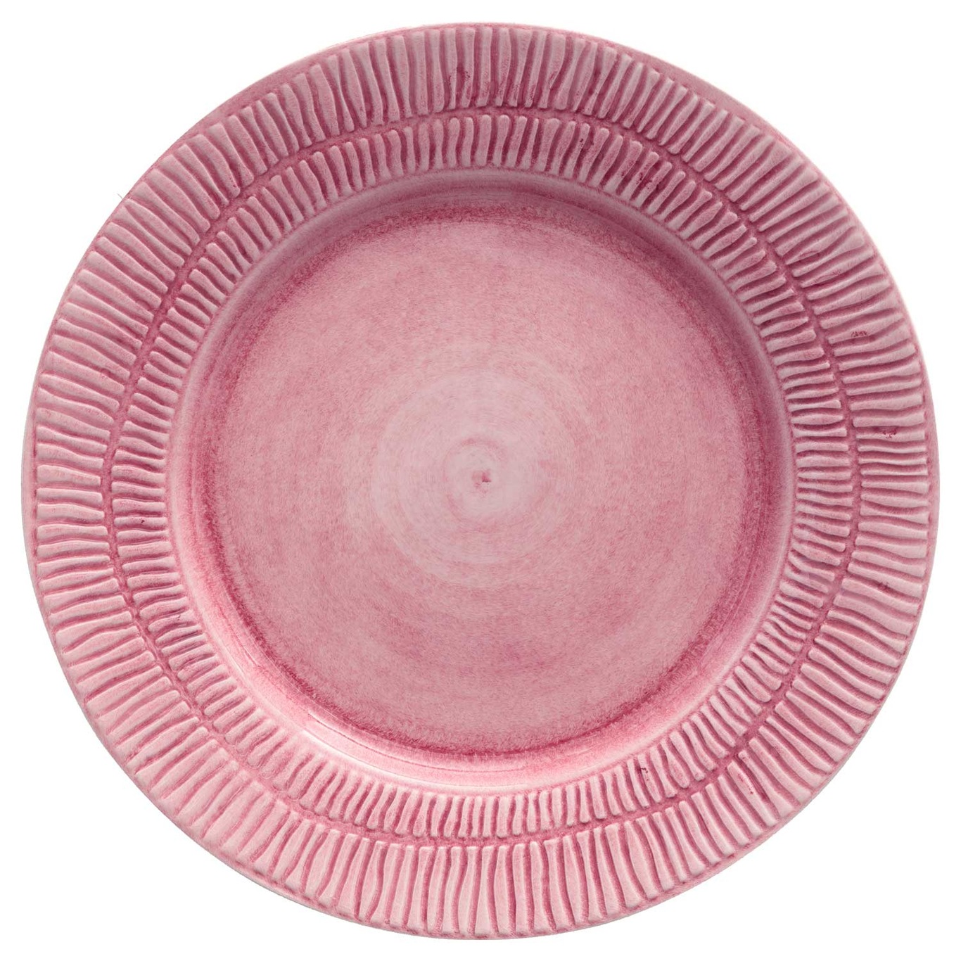 Stripes Plate 28 cm, Pink