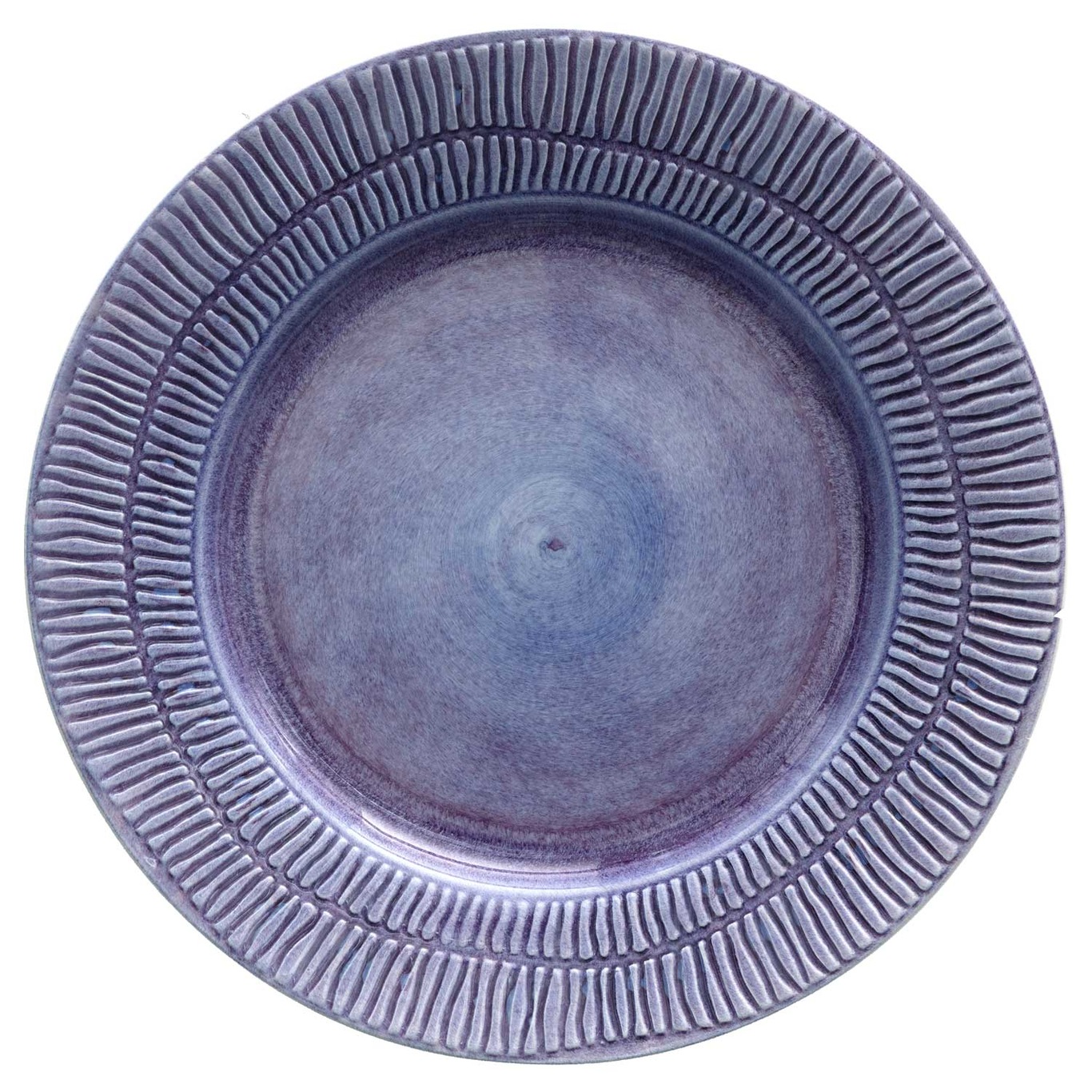 Stripes Plate 28 cm, Violet