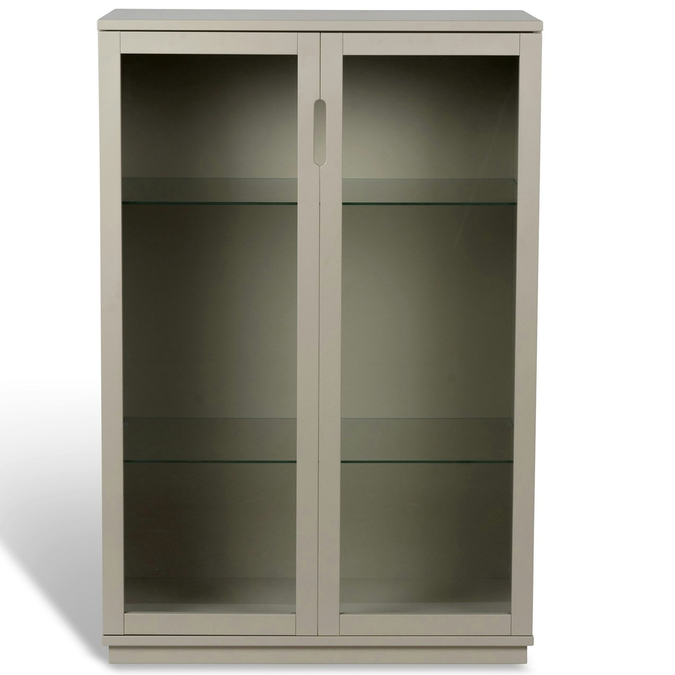 Aoko Cabinet With Glass Doors, Beige