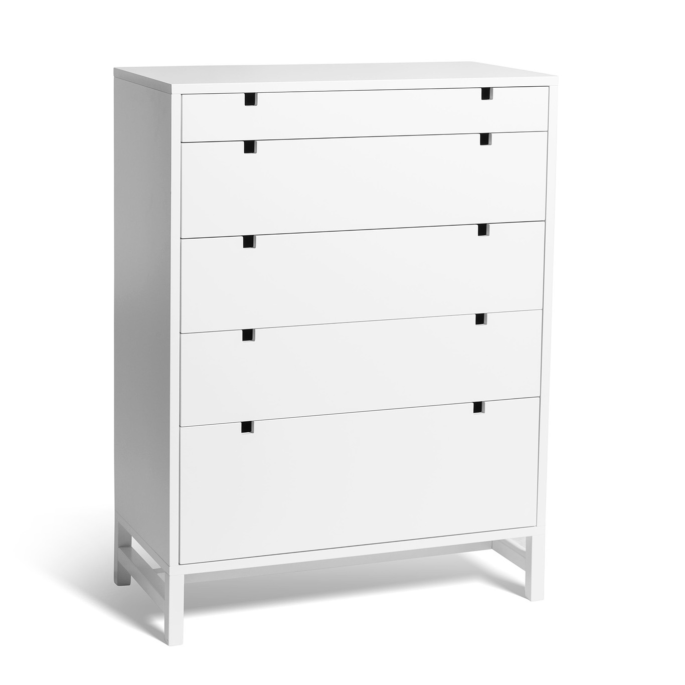 Falsterbo Chest Of Drawers Five Drawers 80x40x108 cm, White