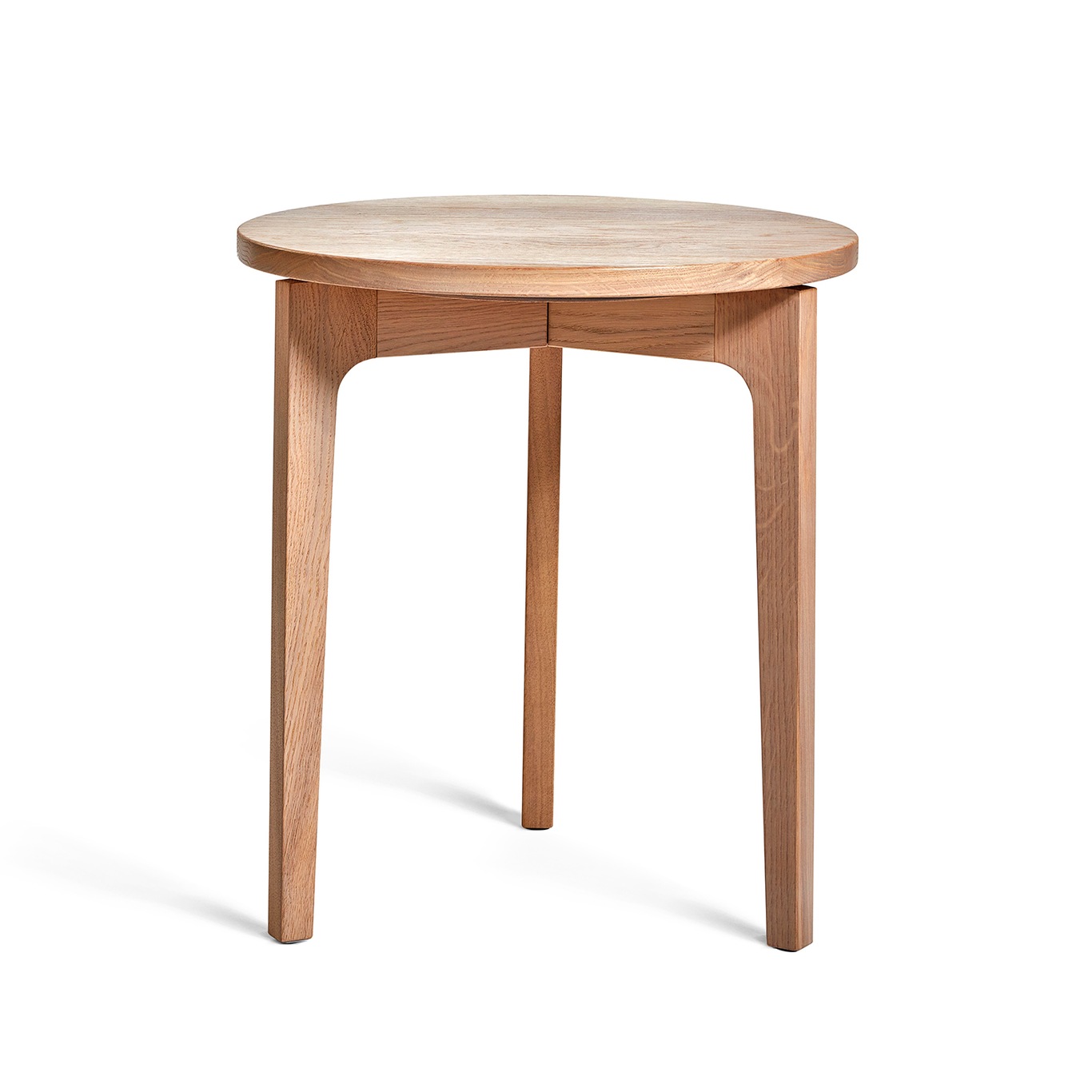 Höllviken Side Table Ø45x50 cm, White Pigmented Oak