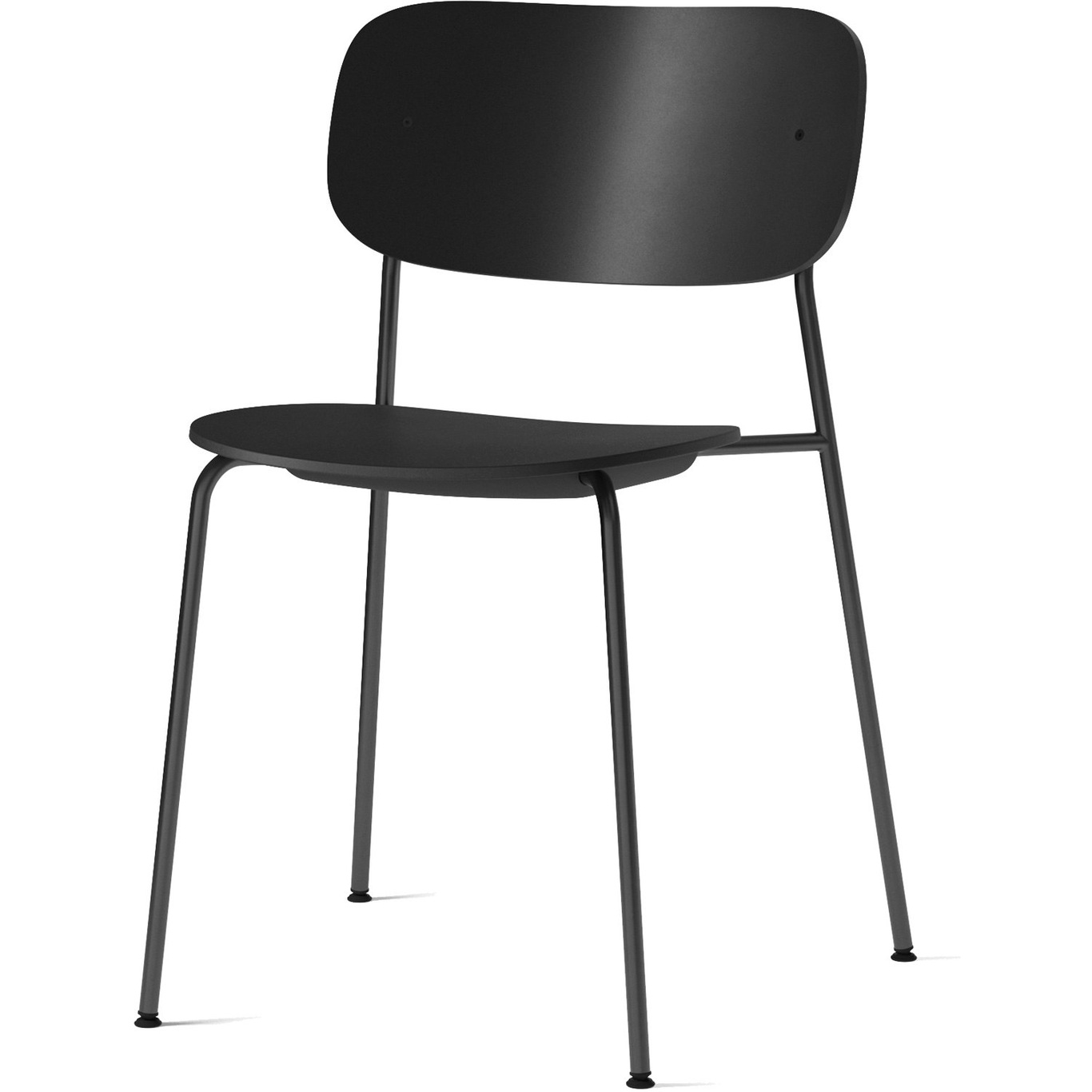 Co Chair Dining Chair Black Legs, Seat + Back Plastic / Black