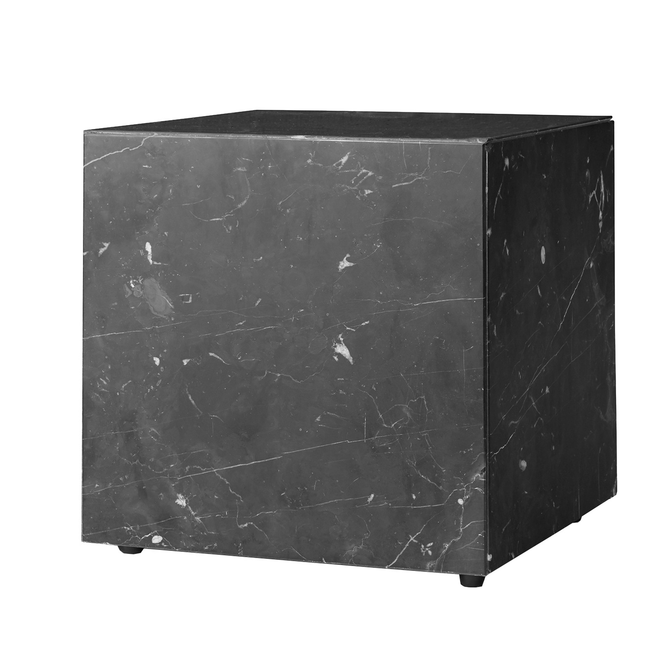 Plinth Cubic Side Table 40x40 cm, Marquina