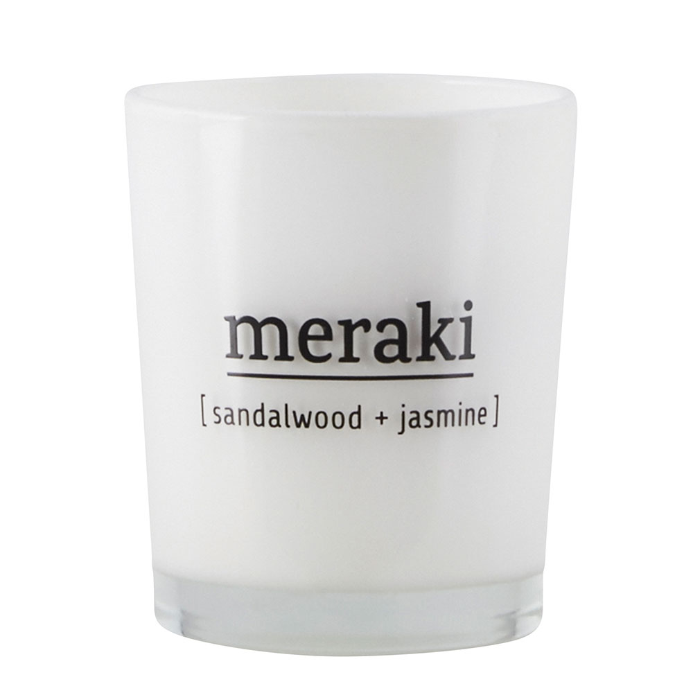 Meraki Scented Candle 5,5x6,7 cm Sandalwood & Jasmine
