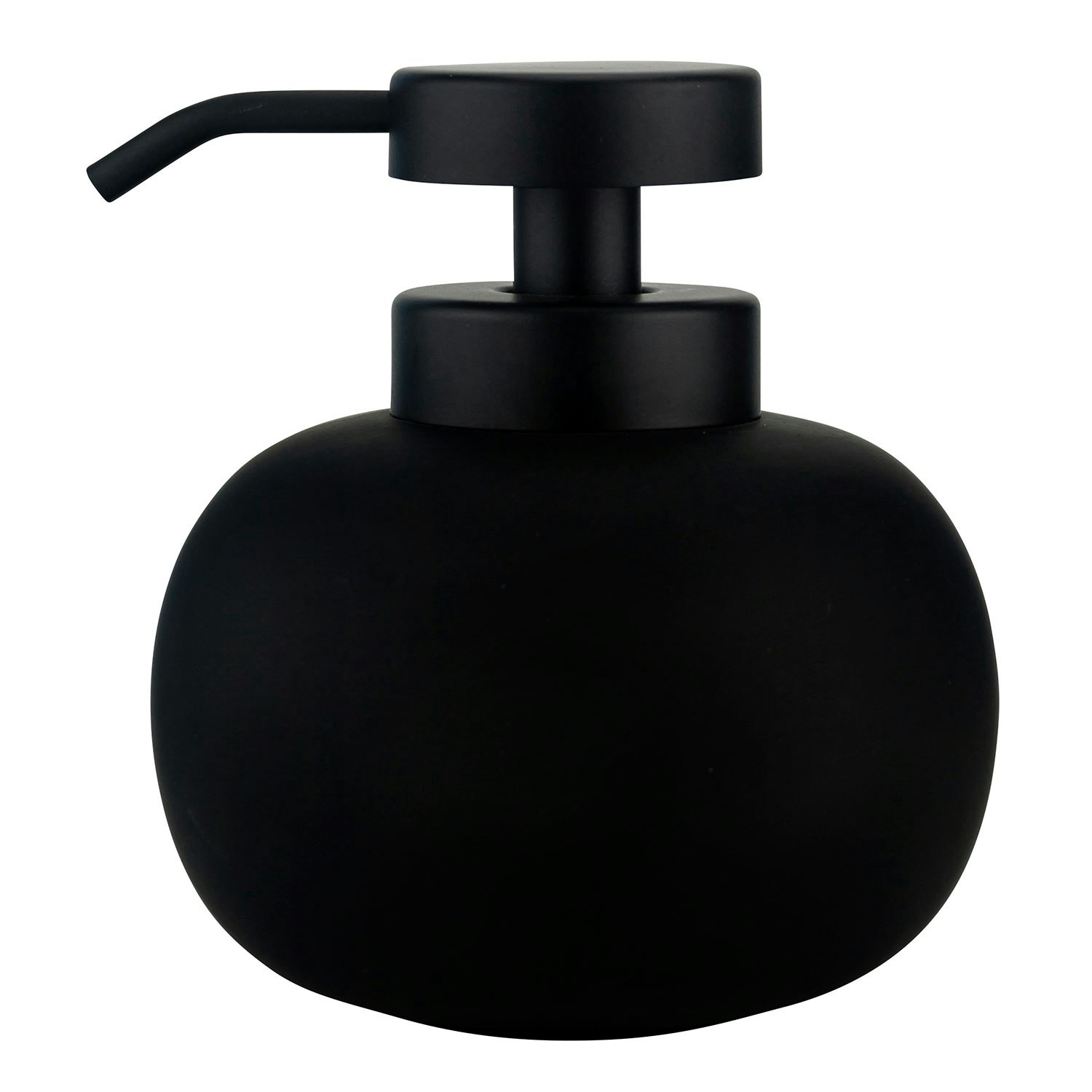 Lotus Soap Dispenser Low, Black - Mette Ditmer @
