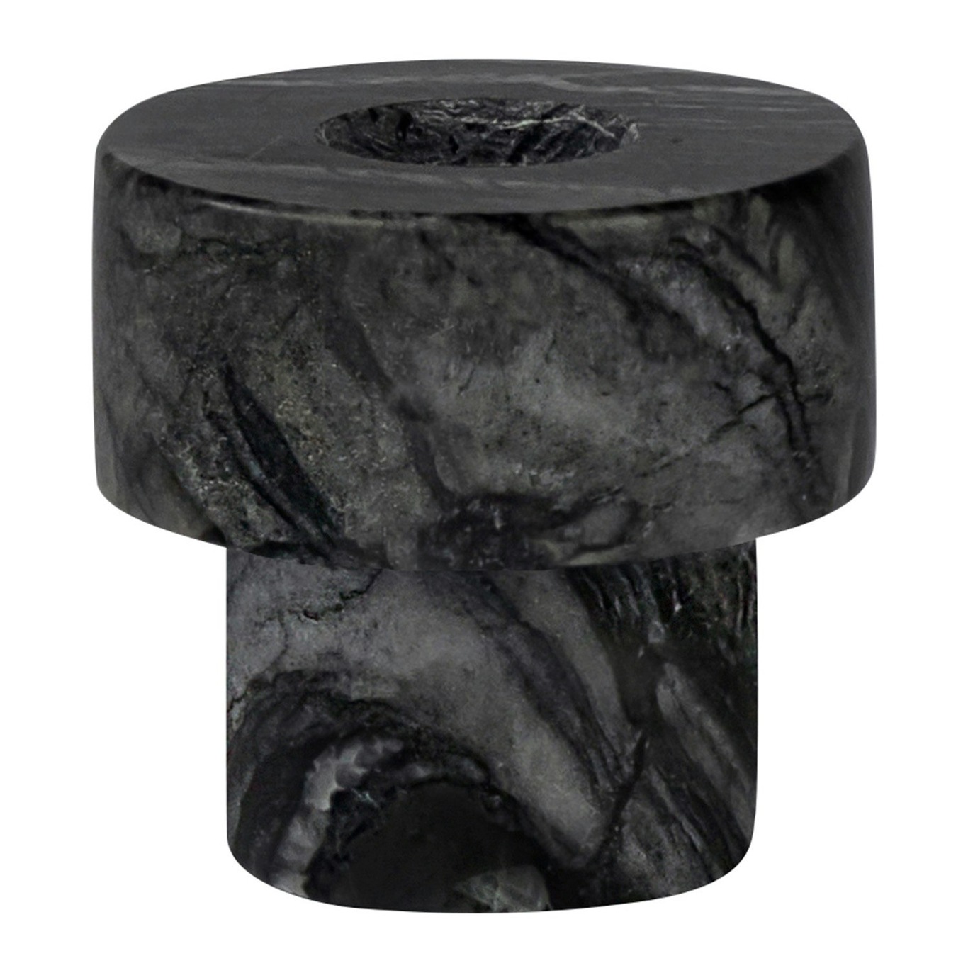 Marble Candle Holder Small, Grey