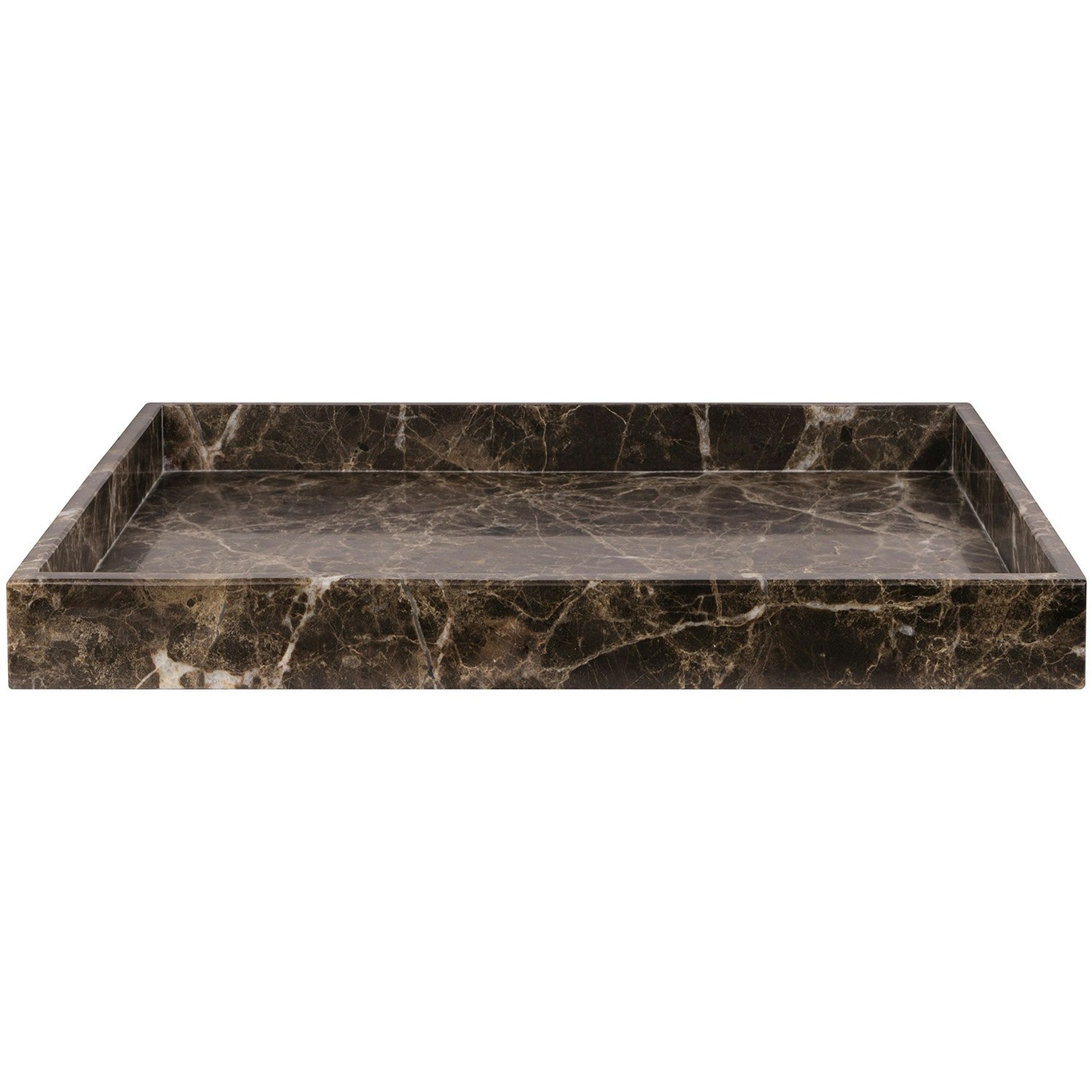 MARBLE Tray 30x40 cm, Brown