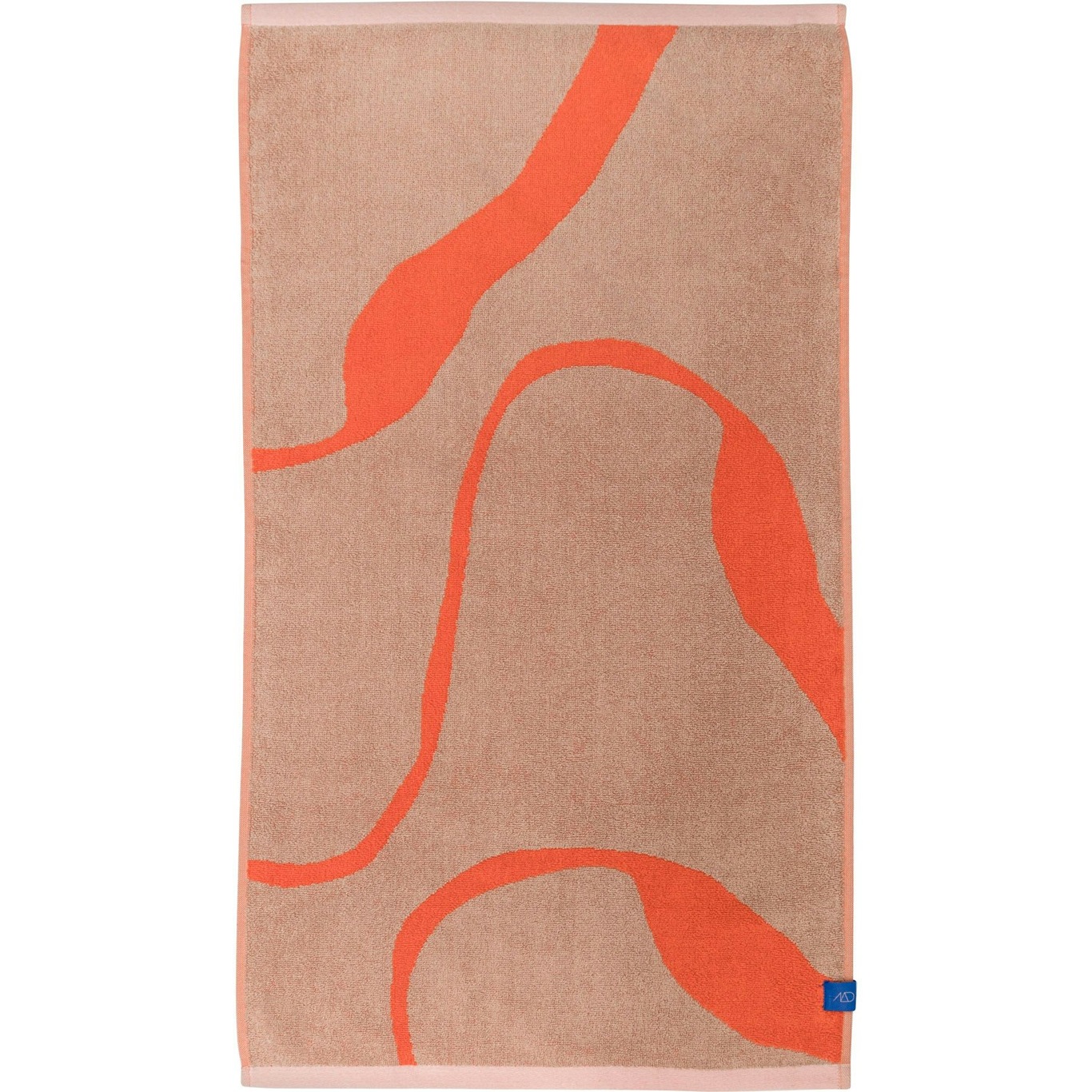 NOVA ARTE Bath Towel 70x133 cm, Orange/Latte