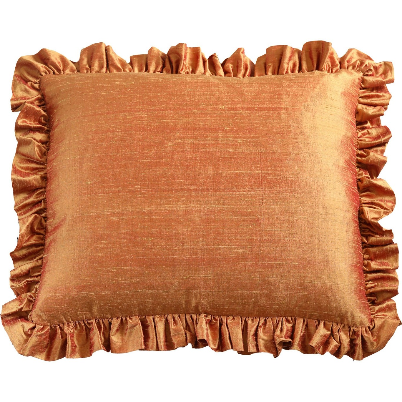 Ruffle Cushion 50x60 cm, Terracotta