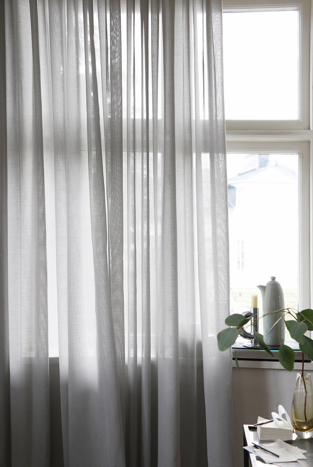 Lyx Hotellvoile Curtain 290x250 cm, Grey