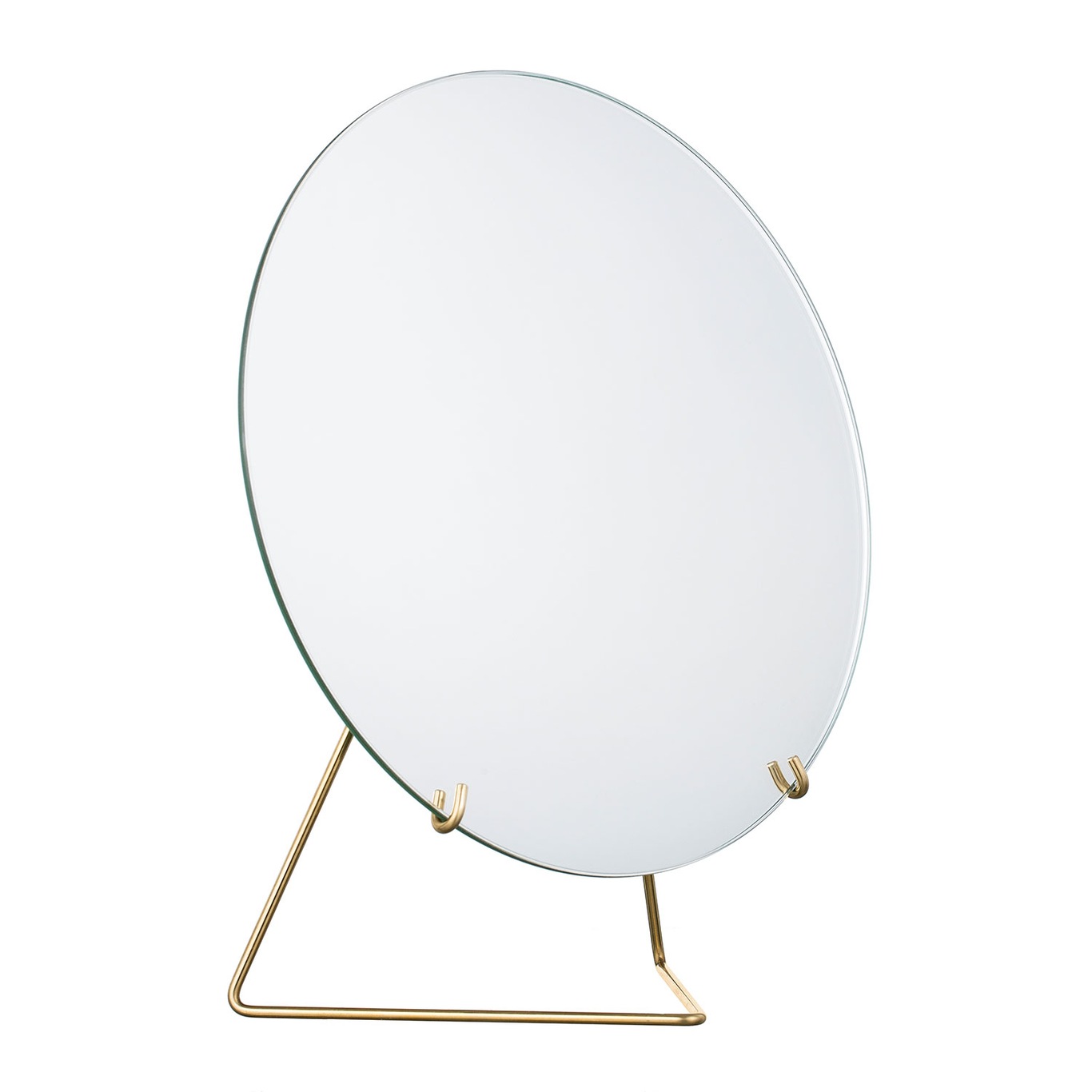 Standing Mirror Ø30, Brass