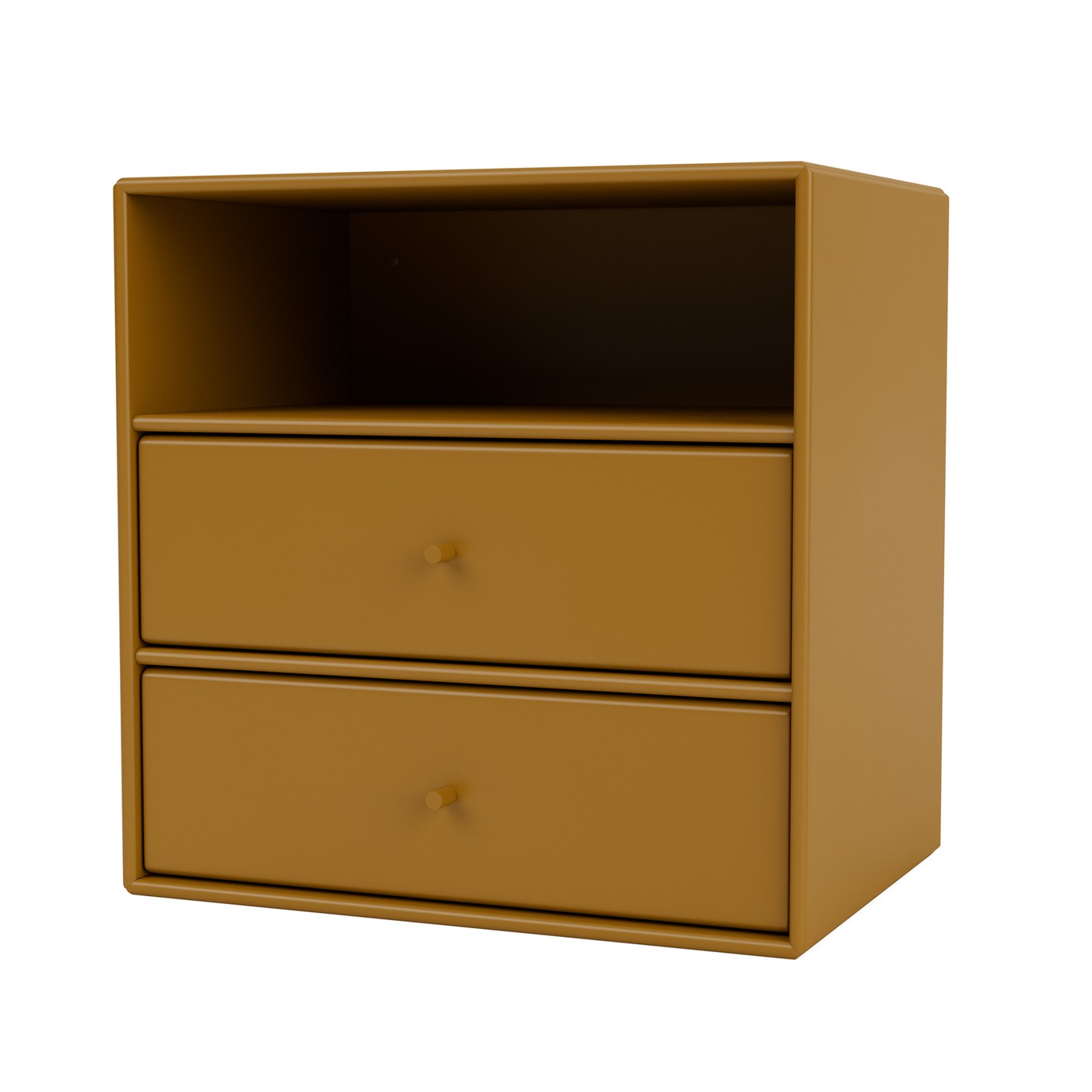 Mini 1006 Shelf With Two Drawers, Amber