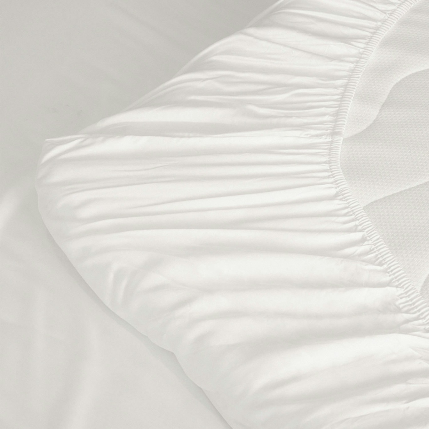 Bamboo Fitted Sheet 180x200 cm, White