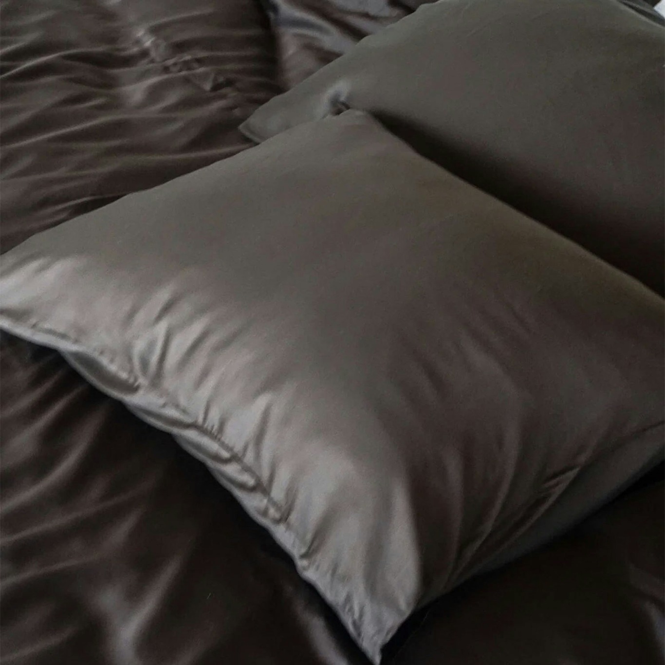 Bamboo Pillowcase 50x60 cm 2-pack, Mocca