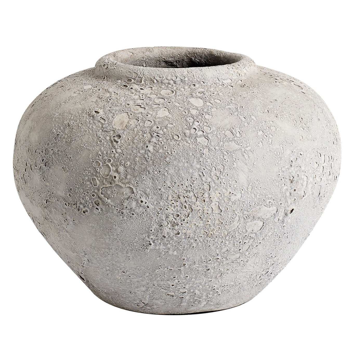 Luna Decorative Pot Grey, 18 cm