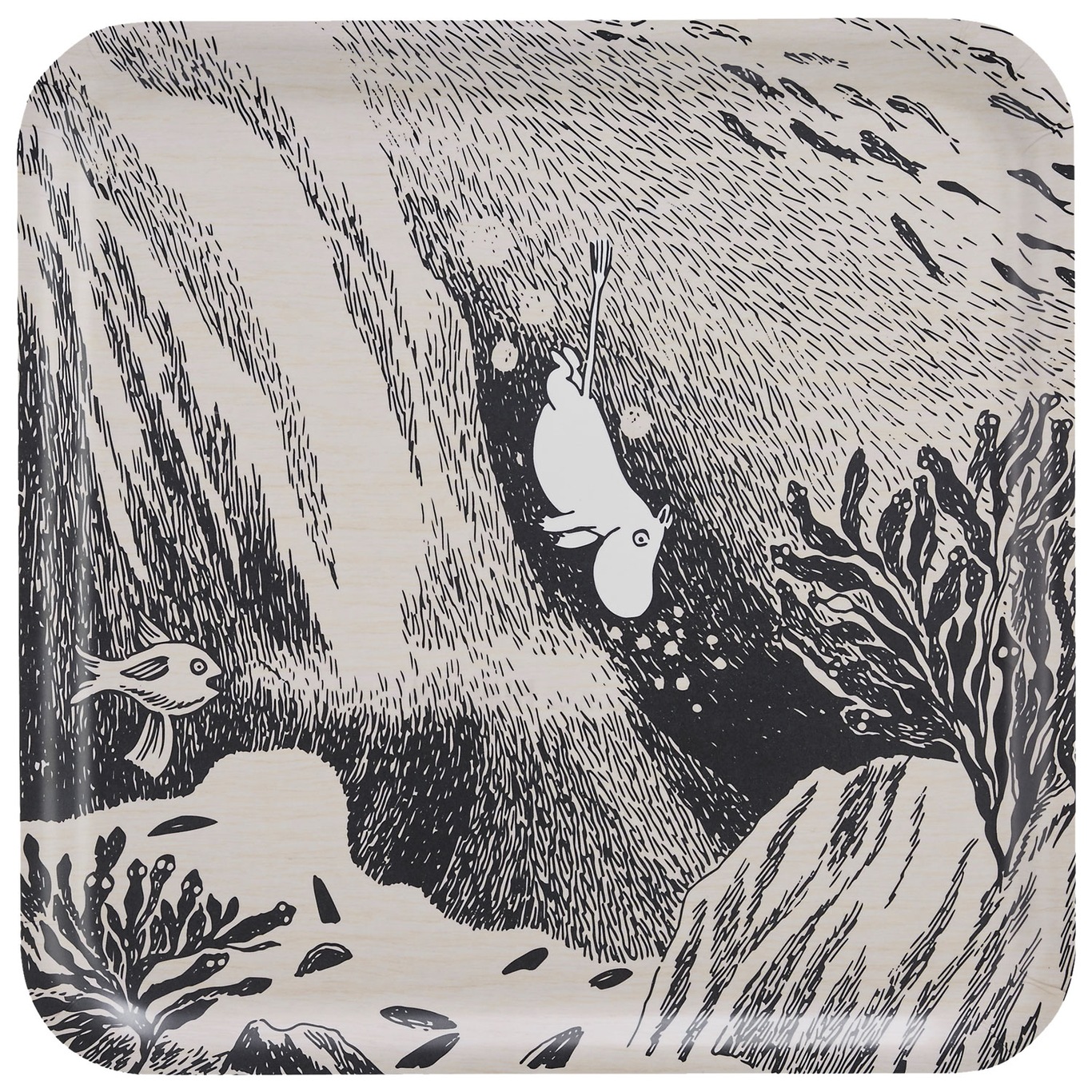 Moomin Tray 33x33 cm, Originals The Dive