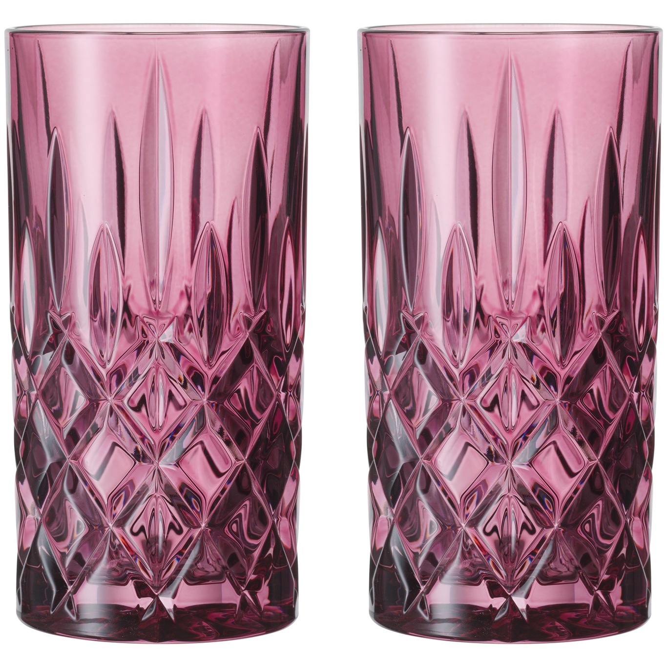 Noblesse Longdrink Glass 37 cl 2-pack, Berry