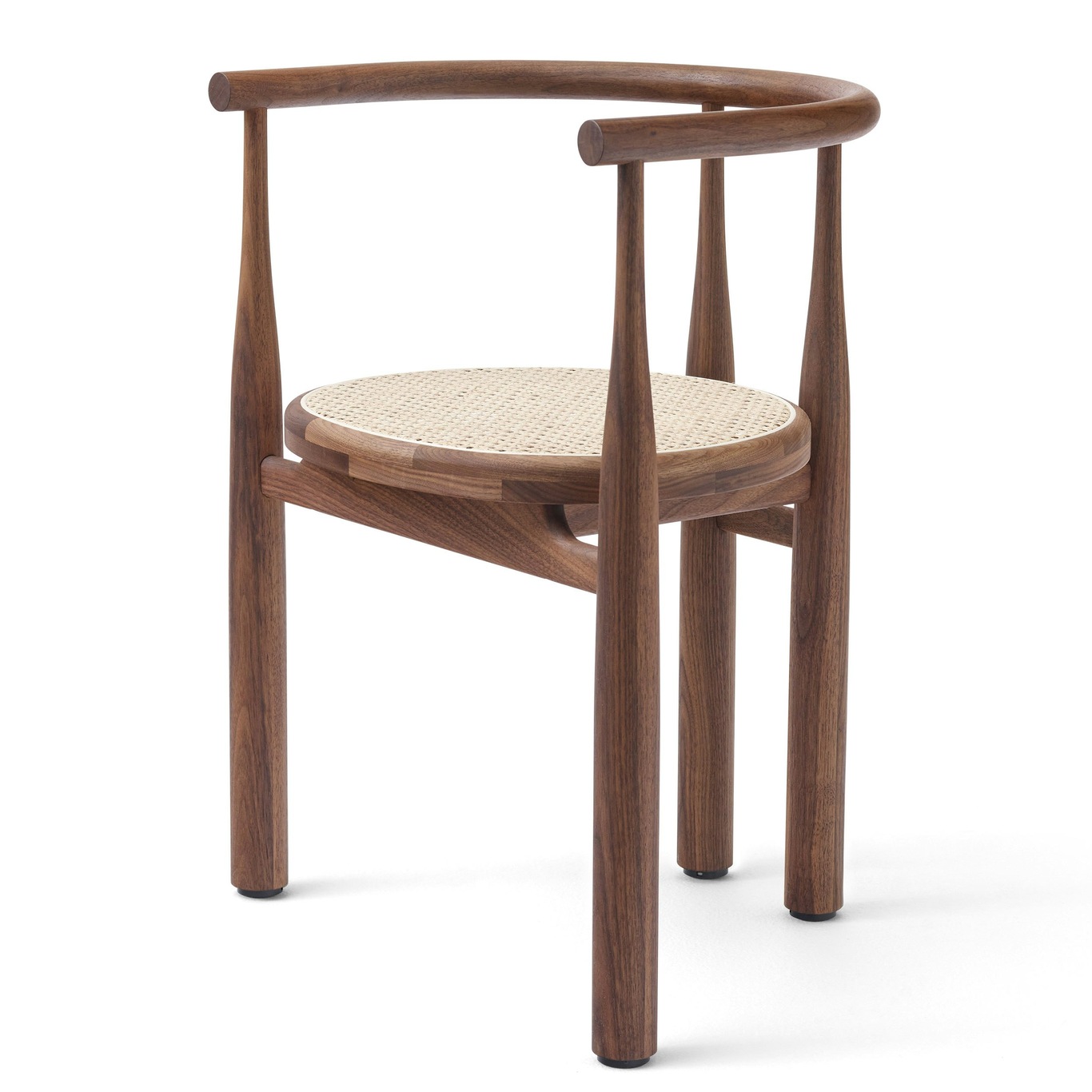 Bukowski Chair, Walnut / Rattan