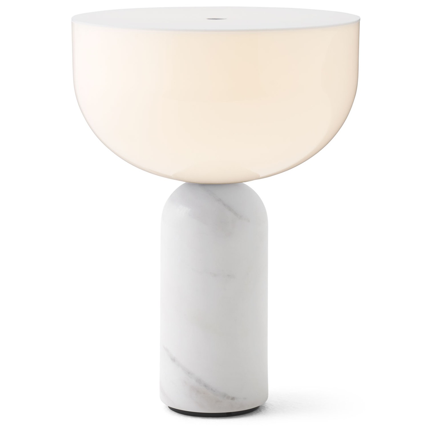 Kizu Table Lamp Portable, White Marble