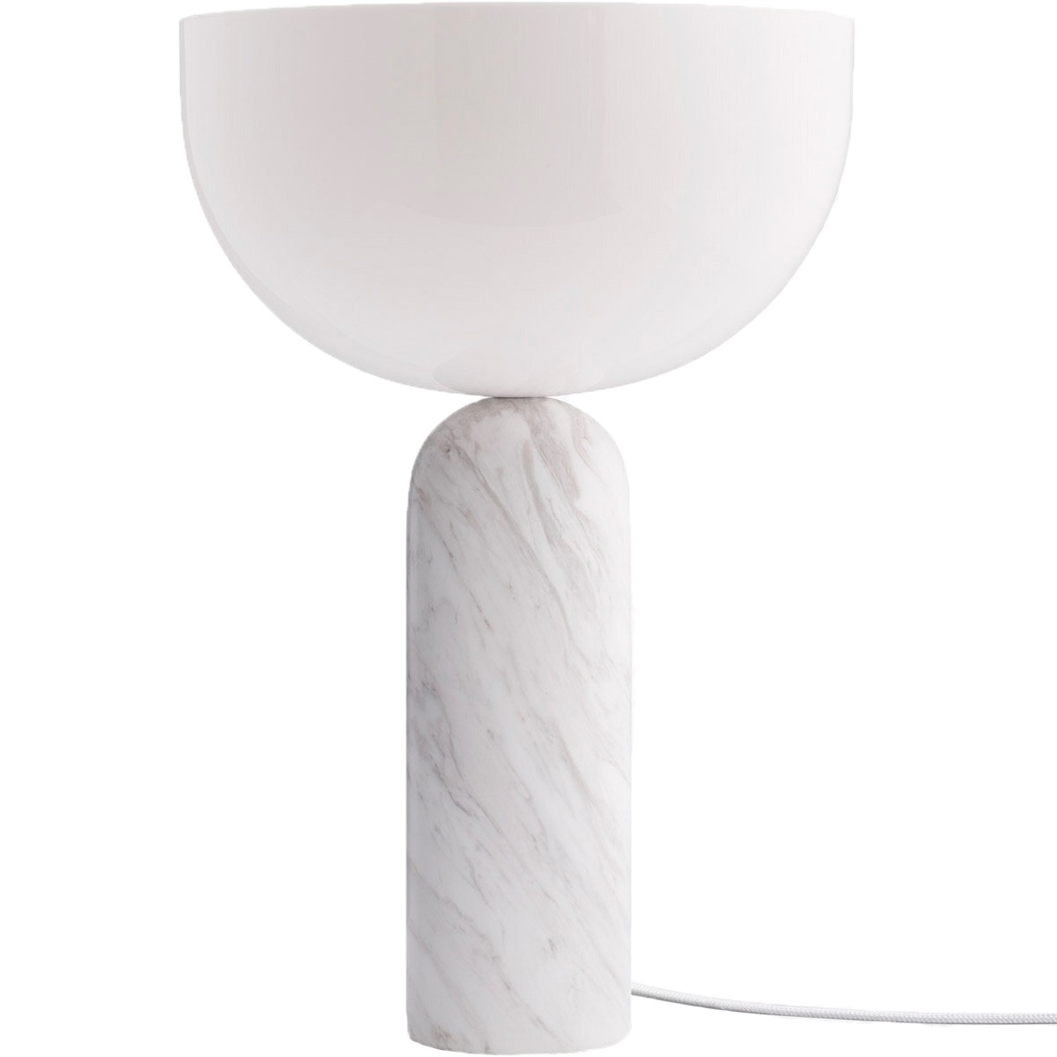 Kizu Table Lamp Large, White Marble