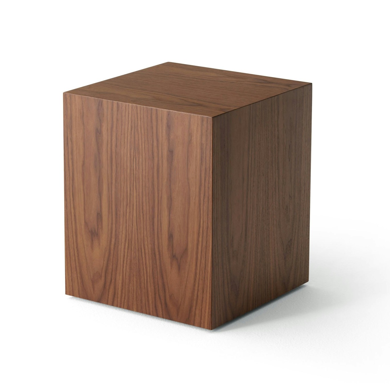 Mass Side Table With Drawer, Walnut