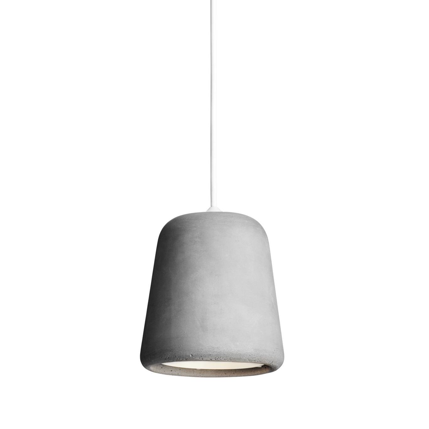 Material Pendant Lamp, White/Light Grey Concrete